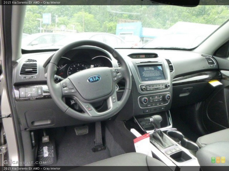 Gray Interior Prime Interior for the 2015 Kia Sorento EX AWD #94064168