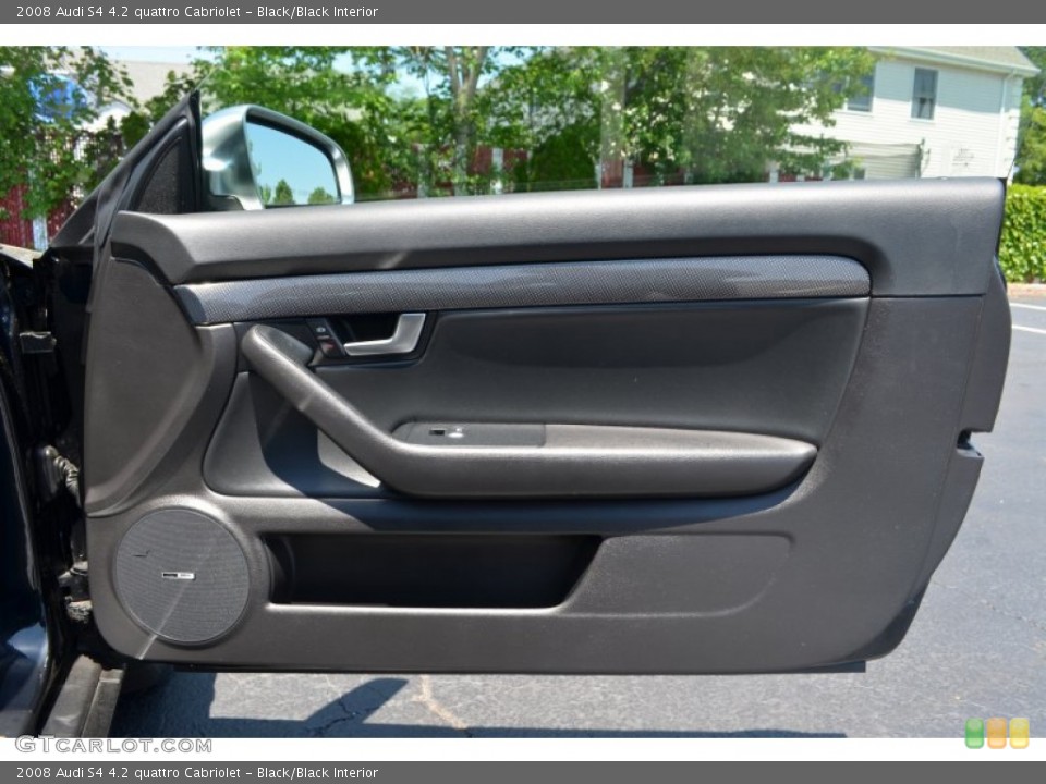 Black/Black Interior Door Panel for the 2008 Audi S4 4.2 quattro Cabriolet #94064277
