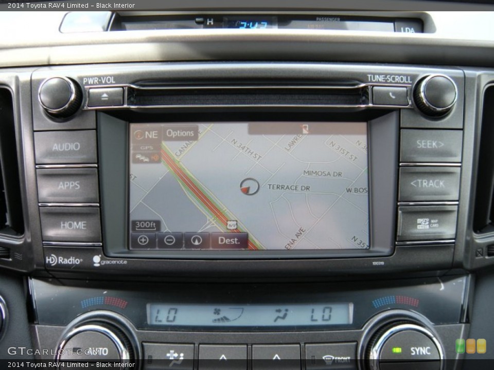 Black Interior Navigation for the 2014 Toyota RAV4 Limited #94069173