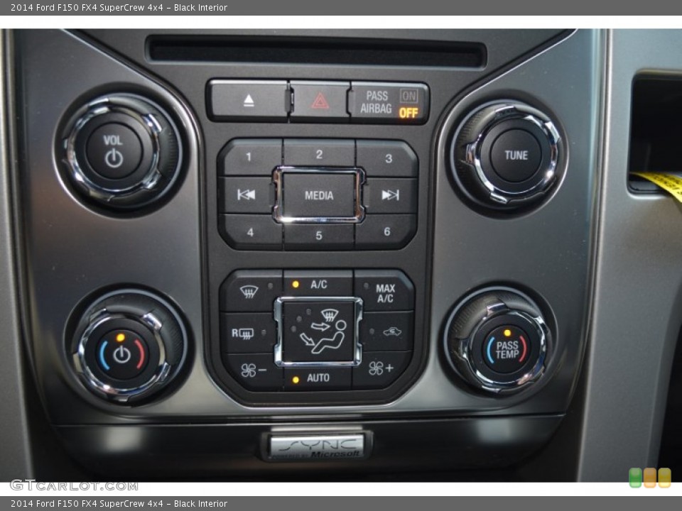 Black Interior Controls for the 2014 Ford F150 FX4 SuperCrew 4x4 #94069971