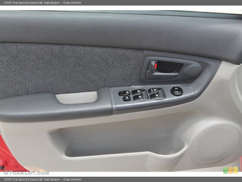 Gray Interior Door Panel for the 2006 Kia Spectra Spectra5 Hatchback #94079547