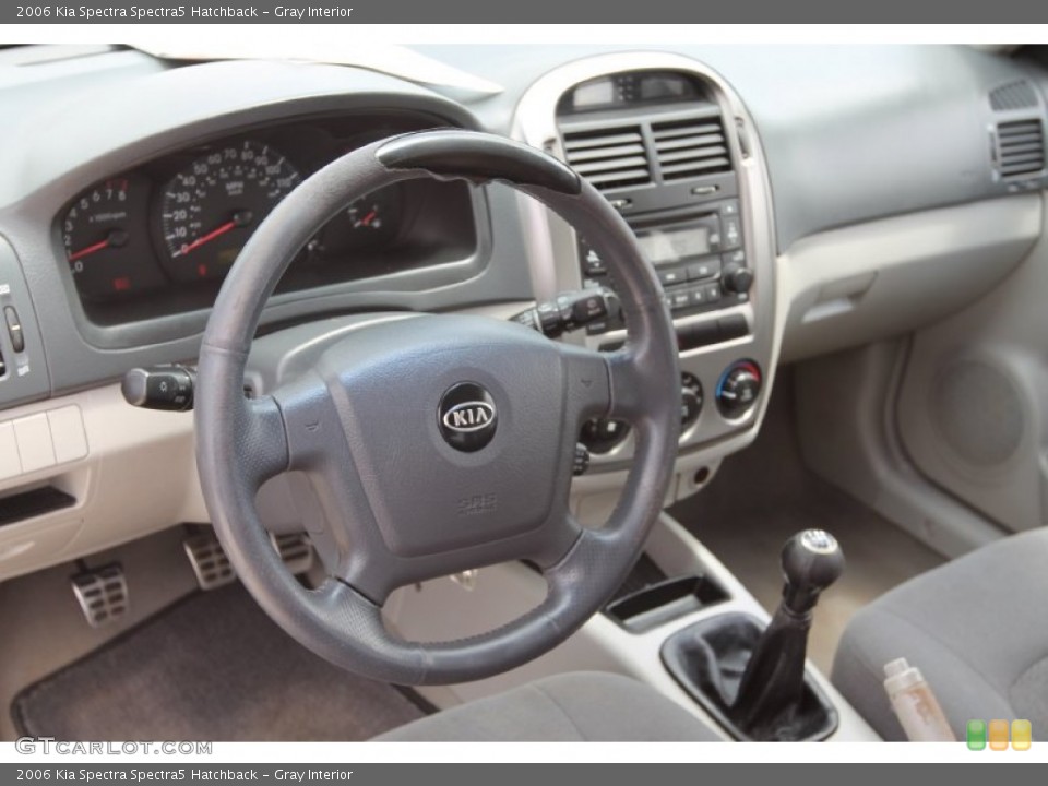Gray Interior Dashboard for the 2006 Kia Spectra Spectra5 Hatchback #94079562