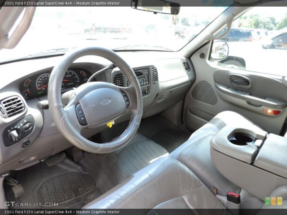 Medium Graphite Interior Photo for the 2001 Ford F150 Lariat SuperCrew 4x4 #94080234