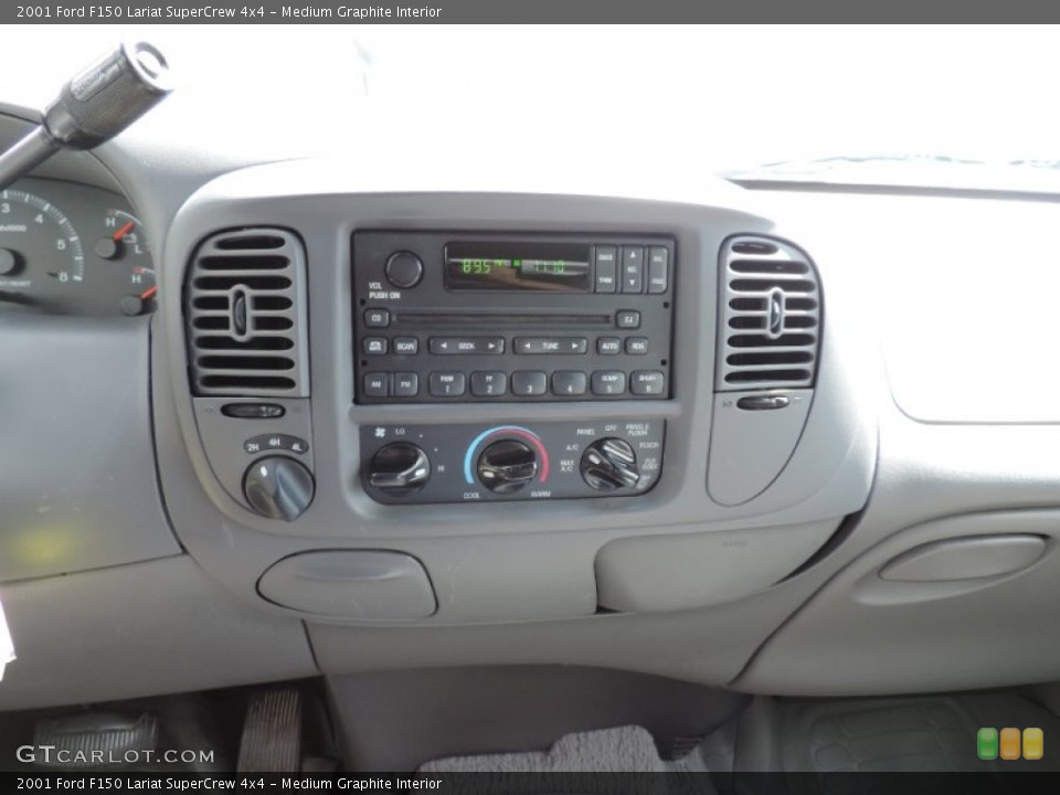 Medium Graphite Interior Controls for the 2001 Ford F150 Lariat SuperCrew 4x4 #94080318
