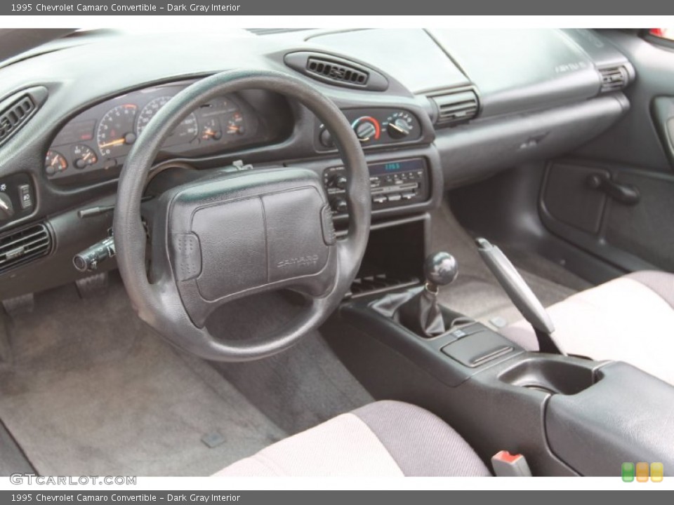 Dark Gray Interior Prime Interior for the 1995 Chevrolet Camaro Convertible #94080783