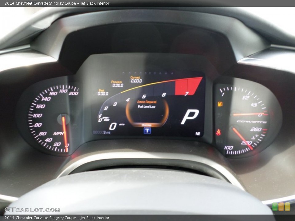 Jet Black Interior Gauges for the 2014 Chevrolet Corvette Stingray Coupe #94084380