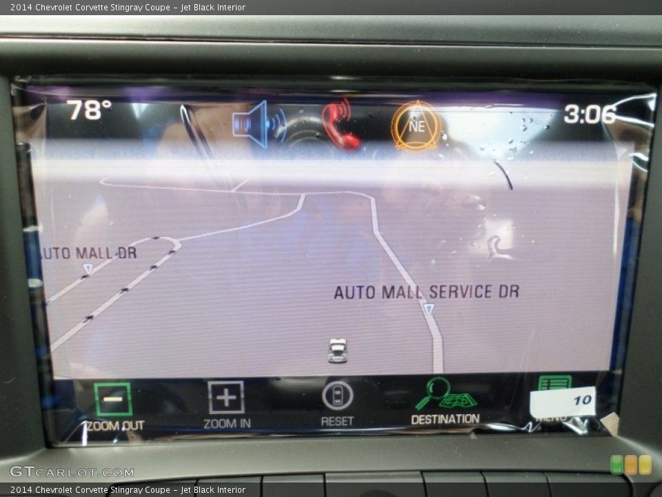 Jet Black Interior Navigation for the 2014 Chevrolet Corvette Stingray Coupe #94084416