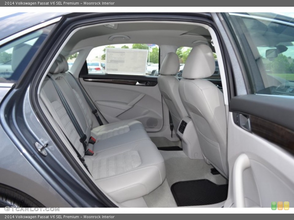 Moonrock Interior Rear Seat for the 2014 Volkswagen Passat V6 SEL Premium #94089564