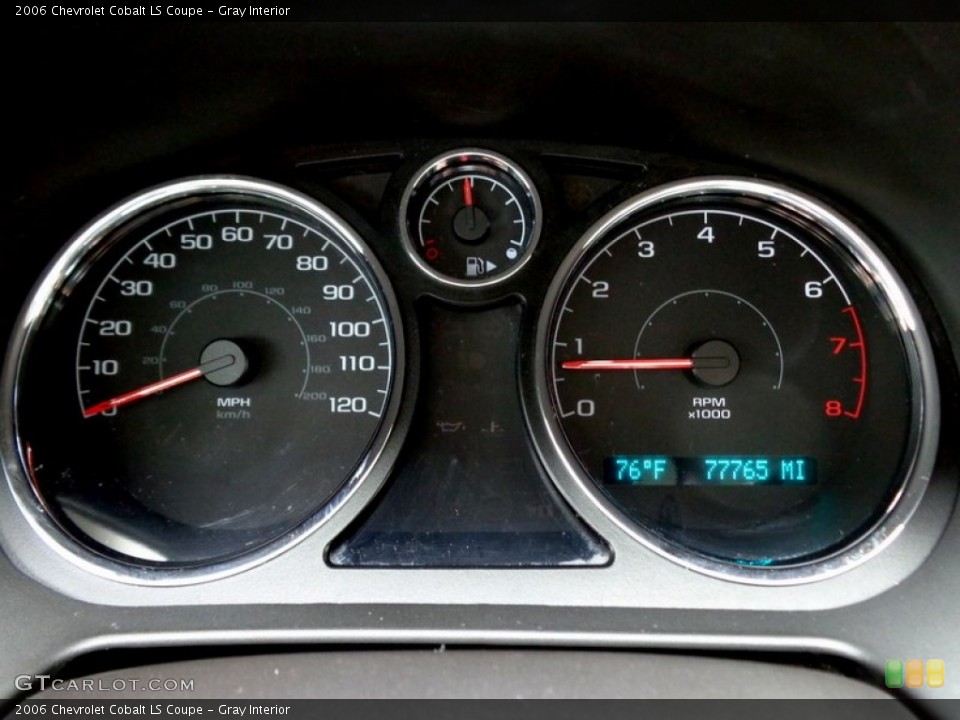 Gray Interior Gauges for the 2006 Chevrolet Cobalt LS Coupe #94093290