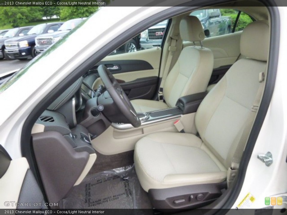 Cocoa/Light Neutral Interior Front Seat for the 2013 Chevrolet Malibu ECO #94094598