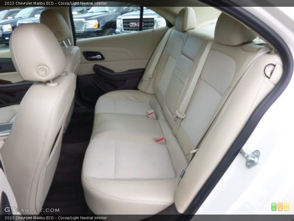 Cocoa/Light Neutral Interior Rear Seat for the 2013 Chevrolet Malibu ECO #94094640