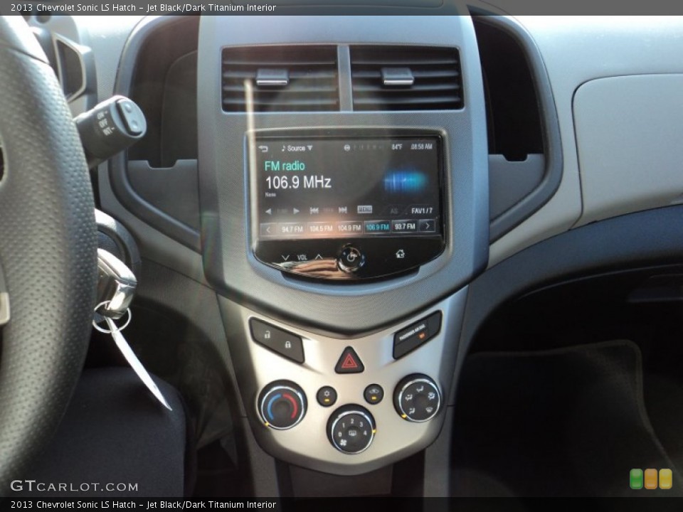 Jet Black/Dark Titanium Interior Controls for the 2013 Chevrolet Sonic LS Hatch #94097874