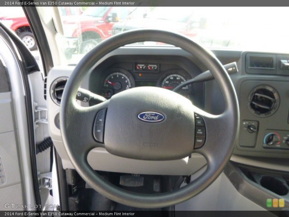 Medium Flint Interior Steering Wheel for the 2014 Ford E-Series Van E350 Cutaway Commercial #94098126