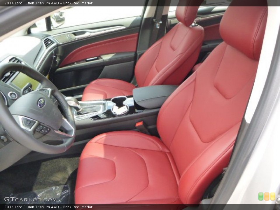 Brick Red Interior Photo for the 2014 Ford Fusion Titanium AWD #94098438