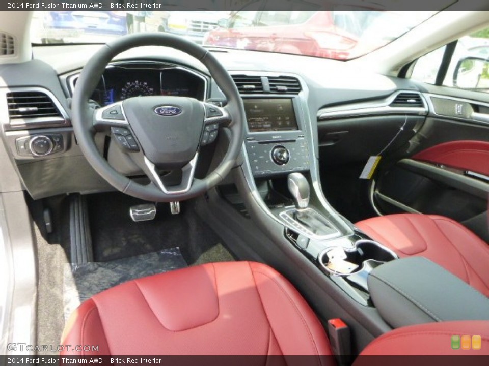 Brick Red 2014 Ford Fusion Interiors