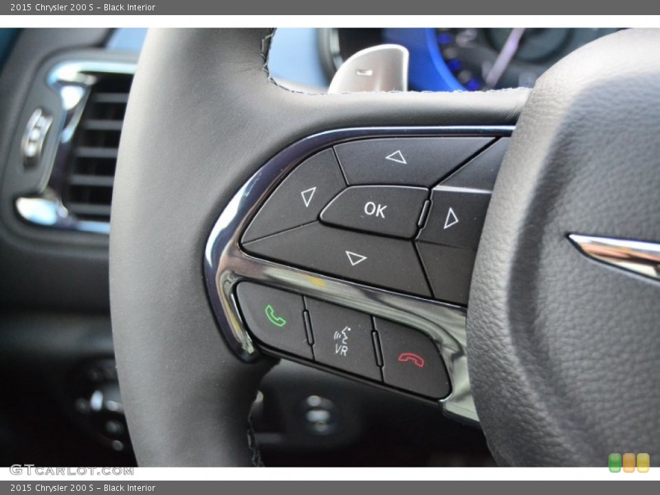 Black Interior Controls for the 2015 Chrysler 200 S #94106844