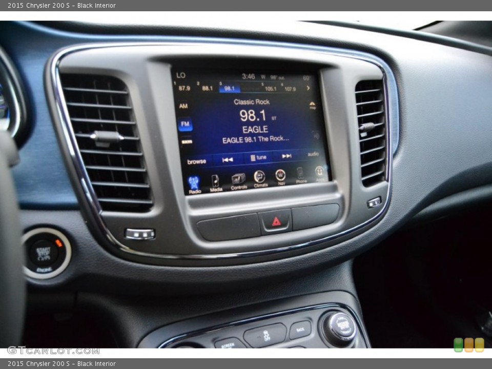 Black Interior Controls for the 2015 Chrysler 200 S #94106907