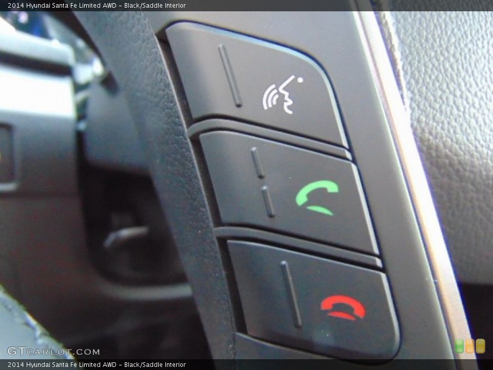 Black/Saddle Interior Controls for the 2014 Hyundai Santa Fe Limited AWD #94107297