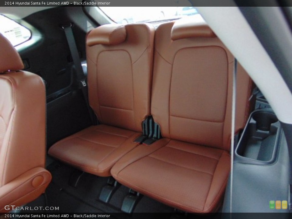 Black/Saddle Interior Rear Seat for the 2014 Hyundai Santa Fe Limited AWD #94107363