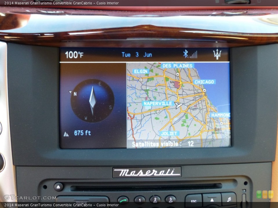 Cuoio Interior Navigation for the 2014 Maserati GranTurismo Convertible GranCabrio #94118599