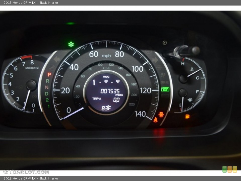 Black Interior Gauges for the 2013 Honda CR-V LX #94122097