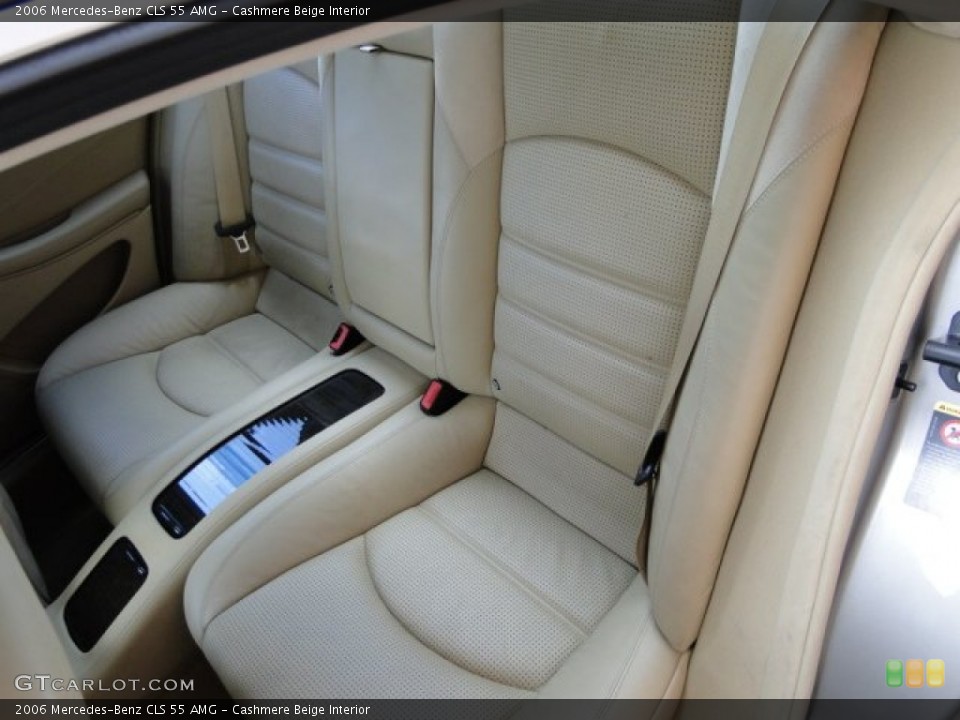 Cashmere Beige Interior Rear Seat for the 2006 Mercedes-Benz CLS 55 AMG #94129952