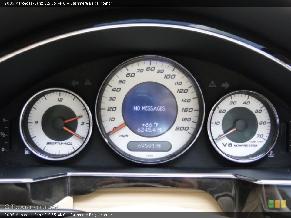 Cashmere Beige Interior Gauges for the 2006 Mercedes-Benz CLS 55 AMG #94129967