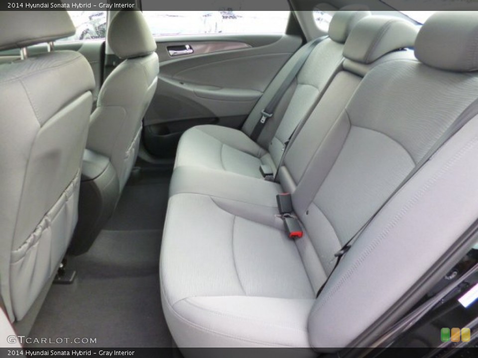 Gray Interior Rear Seat for the 2014 Hyundai Sonata Hybrid #94138527