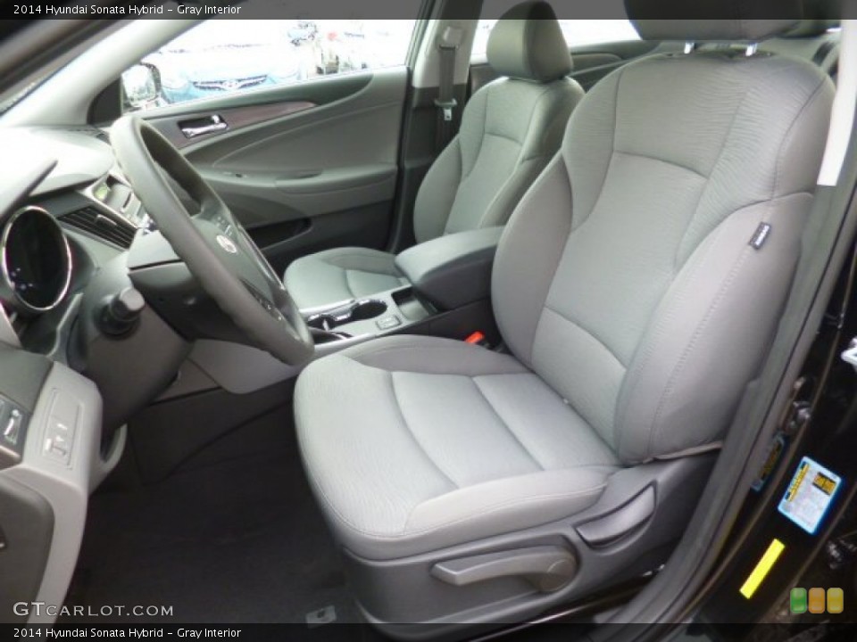 Gray Interior Front Seat for the 2014 Hyundai Sonata Hybrid #94138575