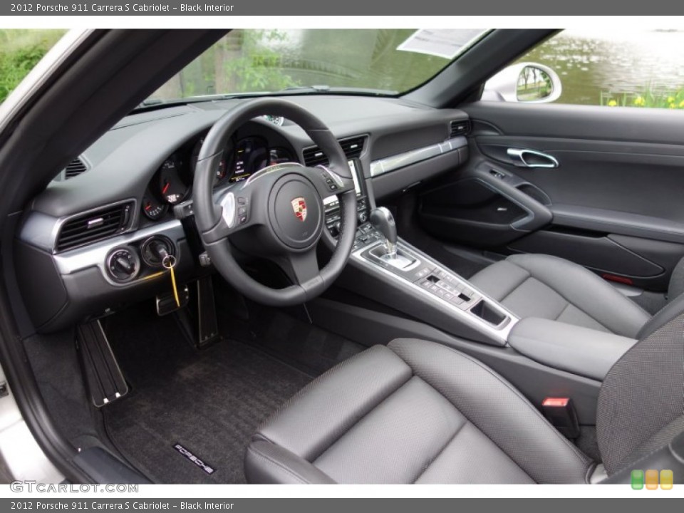 Black Interior Prime Interior for the 2012 Porsche 911 Carrera S Cabriolet #94139667