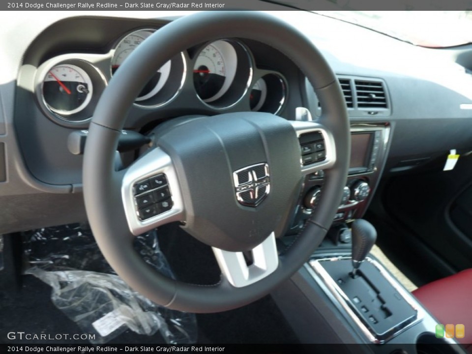Dark Slate Gray/Radar Red Interior Steering Wheel for the 2014 Dodge Challenger Rallye Redline #94141356
