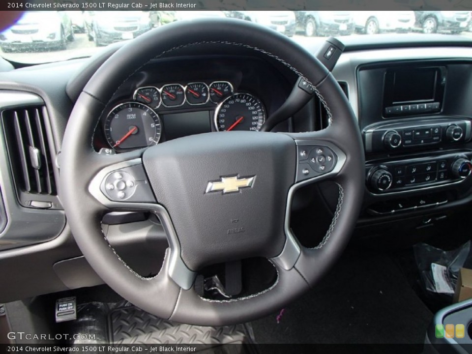 Jet Black Interior Steering Wheel for the 2014 Chevrolet Silverado 1500 LT Regular Cab #94142739