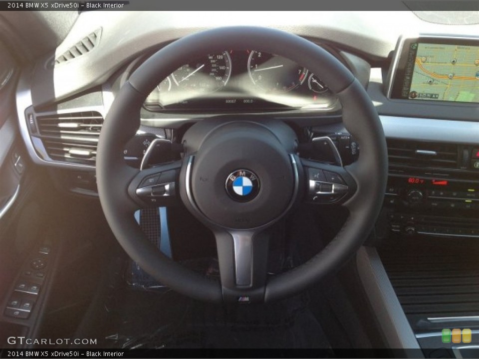Black Interior Steering Wheel for the 2014 BMW X5 xDrive50i #94148628