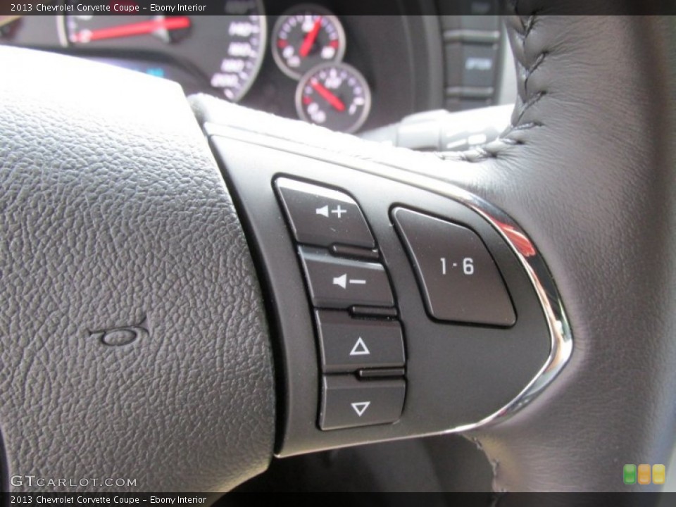 Ebony Interior Controls for the 2013 Chevrolet Corvette Coupe #94151922