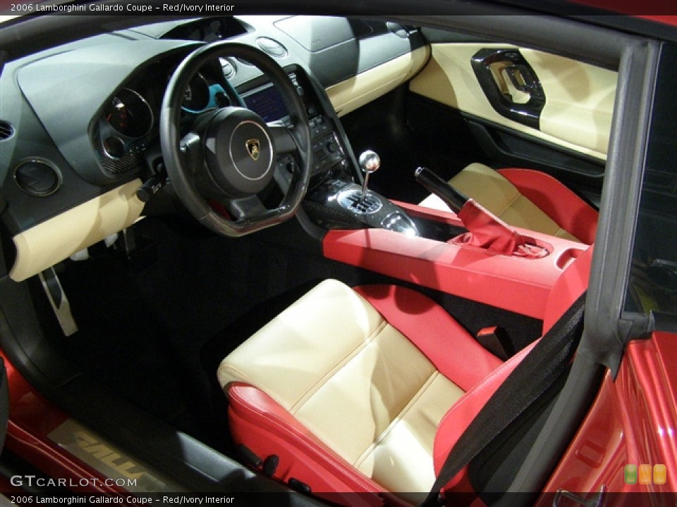Red/Ivory 2006 Lamborghini Gallardo Interiors