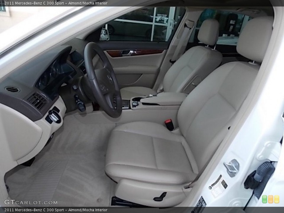 Almond/Mocha Interior Front Seat for the 2011 Mercedes-Benz C 300 Sport #94155615