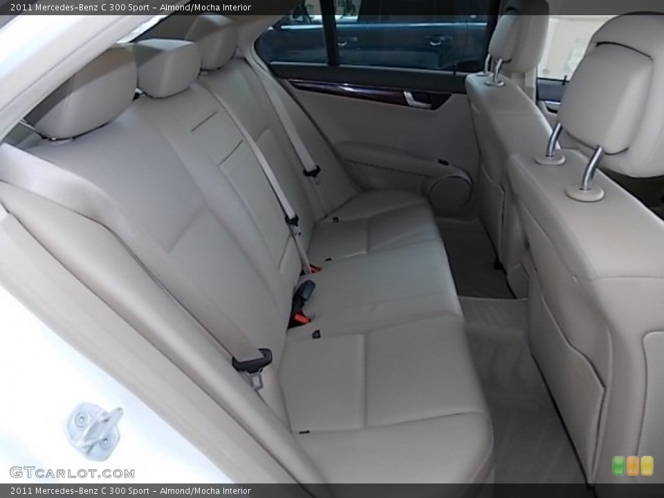 Almond/Mocha Interior Rear Seat for the 2011 Mercedes-Benz C 300 Sport #94155921
