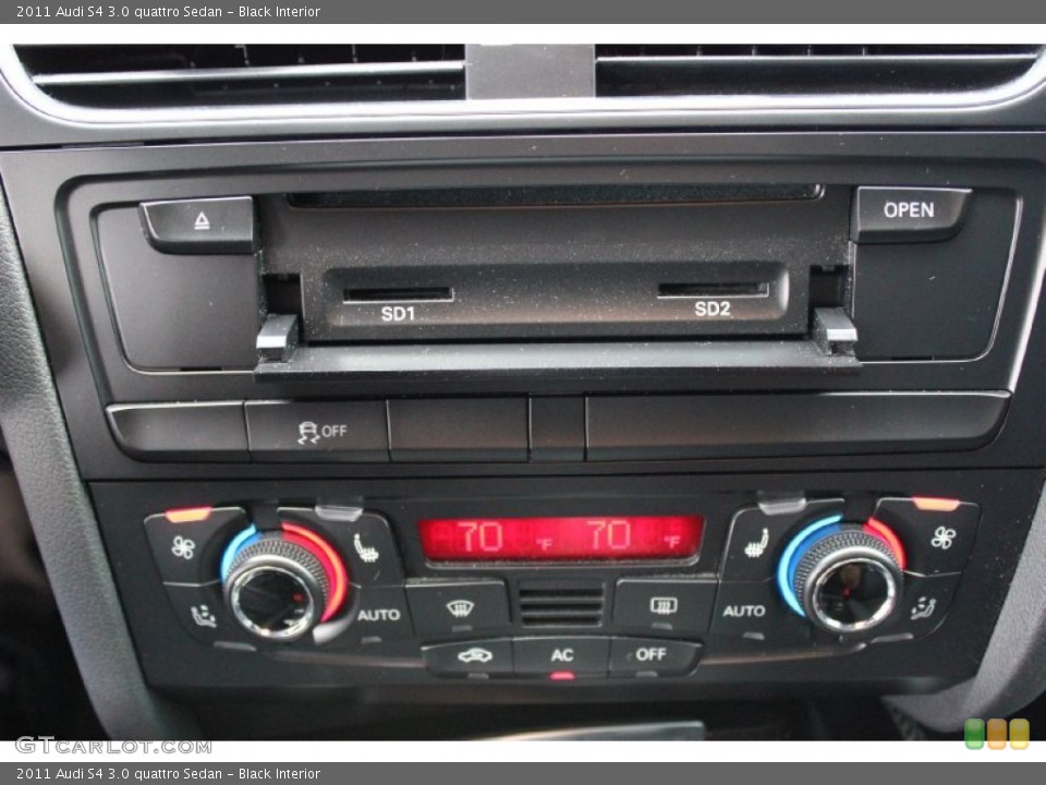 Black Interior Controls for the 2011 Audi S4 3.0 quattro Sedan #94165071