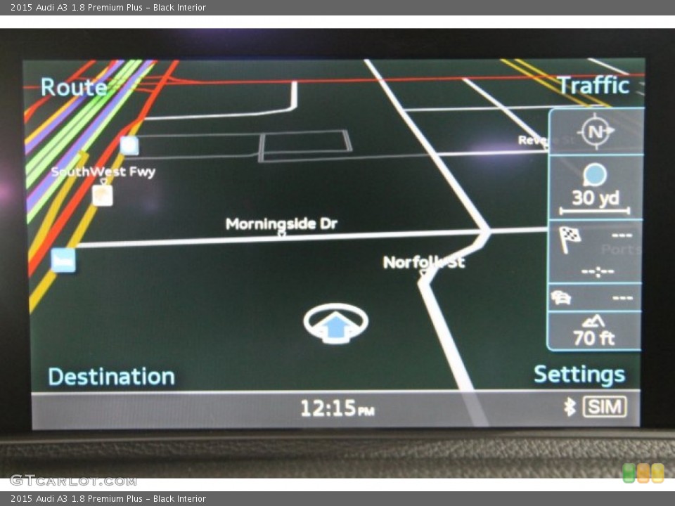 Black Interior Navigation for the 2015 Audi A3 1.8 Premium Plus #94166076