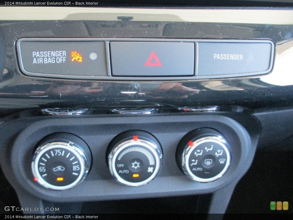 Black Interior Controls for the 2014 Mitsubishi Lancer Evolution GSR #94172178