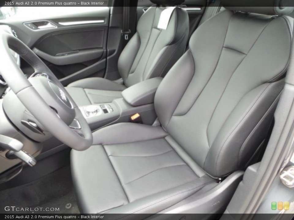 Black Interior Front Seat for the 2015 Audi A3 2.0 Premium Plus quattro #94175076