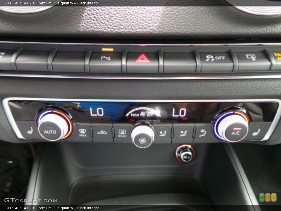 Black Interior Controls for the 2015 Audi A3 2.0 Premium Plus quattro #94175097
