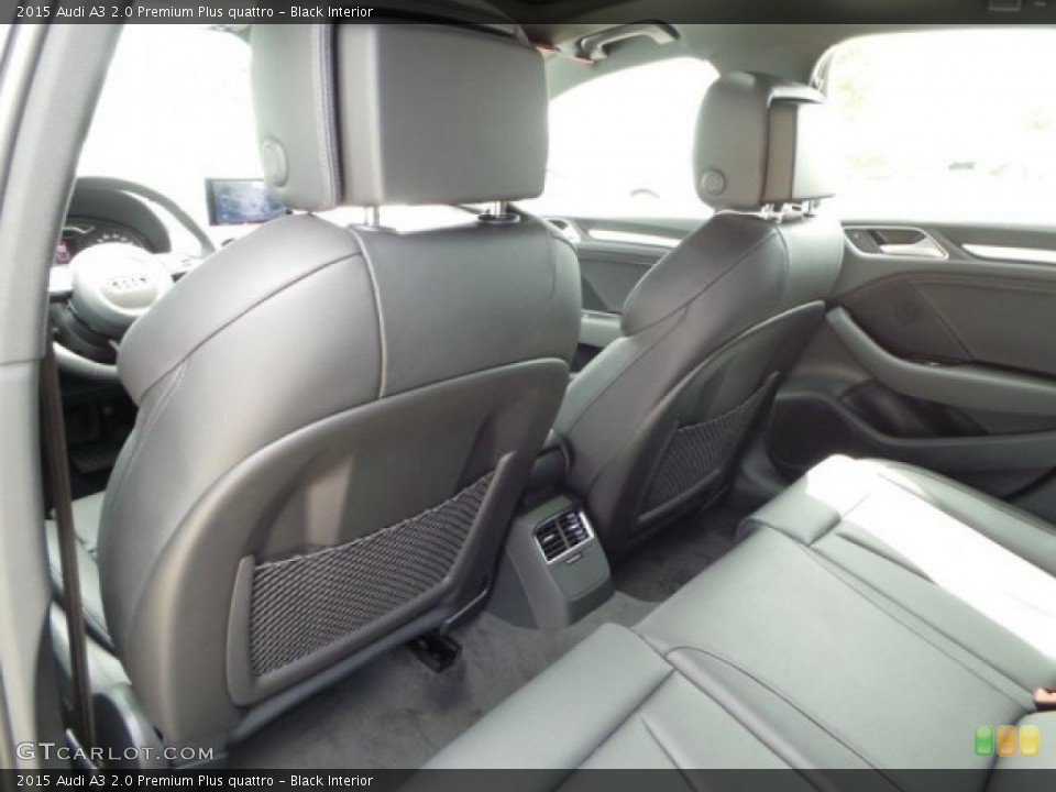 Black Interior Rear Seat for the 2015 Audi A3 2.0 Premium Plus quattro #94175118