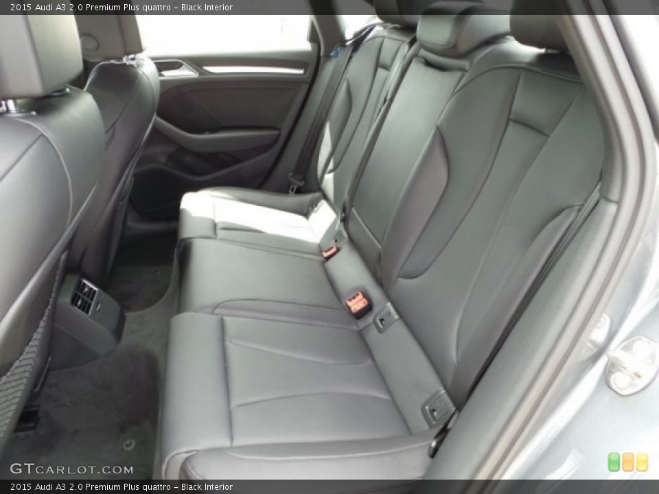 Black Interior Rear Seat for the 2015 Audi A3 2.0 Premium Plus quattro #94175121