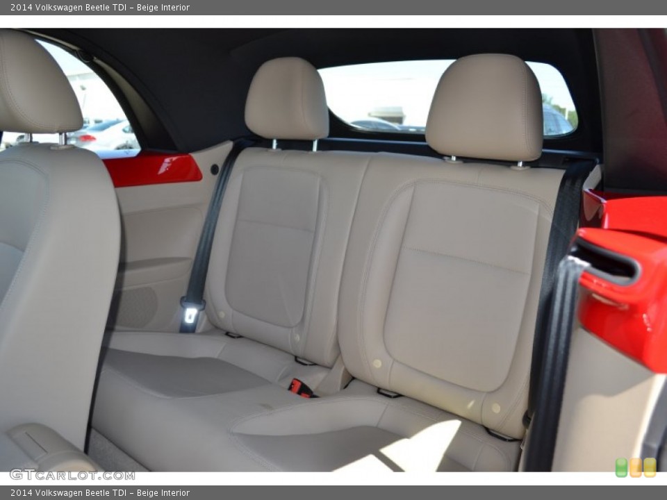 Beige Interior Rear Seat for the 2014 Volkswagen Beetle TDI #94176469