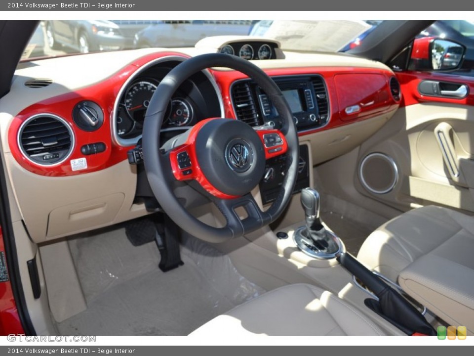 Beige Interior Prime Interior for the 2014 Volkswagen Beetle TDI #94176484