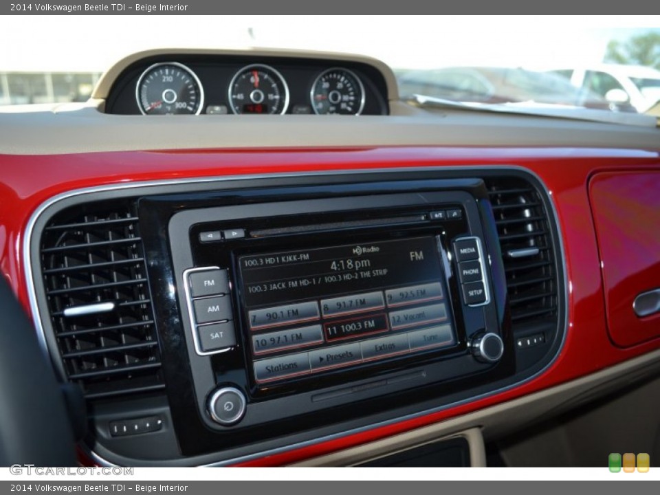 Beige Interior Controls for the 2014 Volkswagen Beetle TDI #94176679