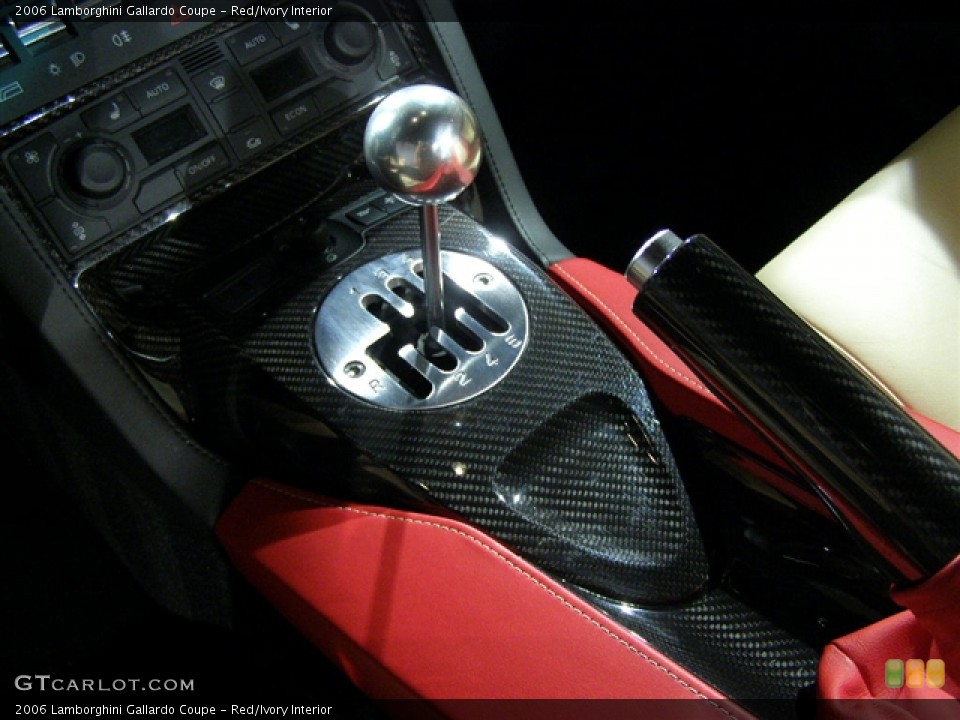 Red/Ivory Interior Transmission for the 2006 Lamborghini Gallardo Coupe #94191