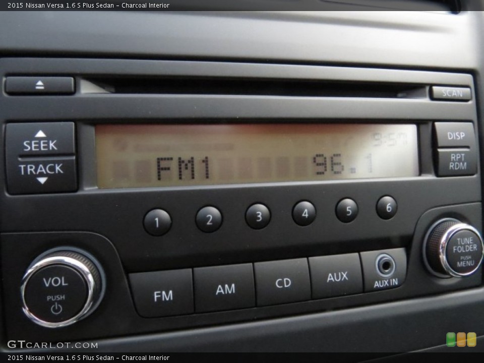 Charcoal Interior Audio System for the 2015 Nissan Versa 1.6 S Plus Sedan #94191769