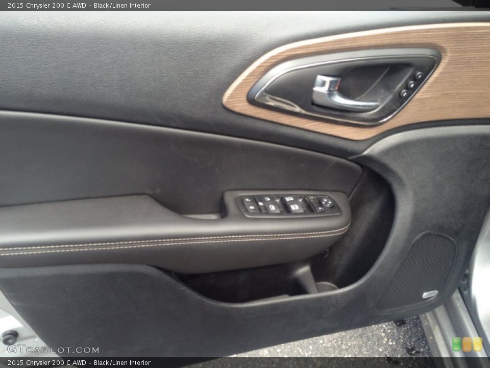 Black/Linen Interior Door Panel for the 2015 Chrysler 200 C AWD #94191928